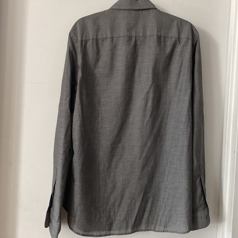 John Varvatos Grey Two Button Button Up Shirt - image 5